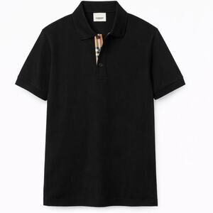 Burberry Black Polo Shirt Classic Design NWT M